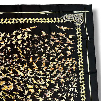 Hermes Scarf Silk Carre 90 Libres Comme L'air the Sky Is Black — view 5