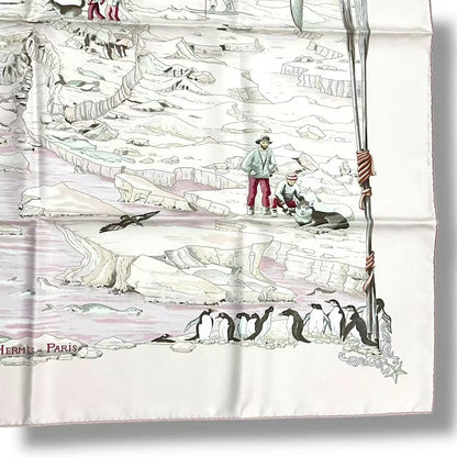 Hermes Scarf Silk Carre 90 Hommage L'explorateur Sir Ernest Shackleton — view 5