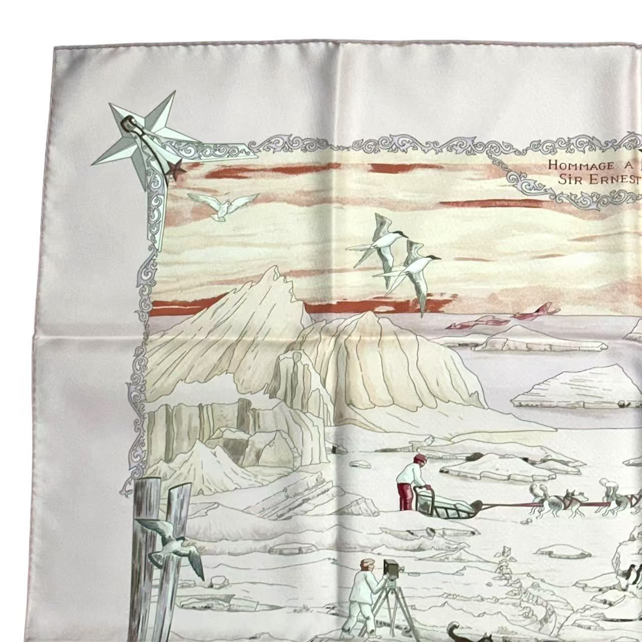 Hermes Scarf Silk Carre 90 Hommage L'explorateur Sir Ernest Shackleton — view 4