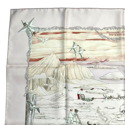 Hermes Scarf Silk Carre 90 Hommage L'explorateur Sir Ernest Shackleton — view 4