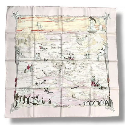 Hermes Scarf Silk Carre 90 Hommage L'explorateur Sir Ernest Shackleton — view 2