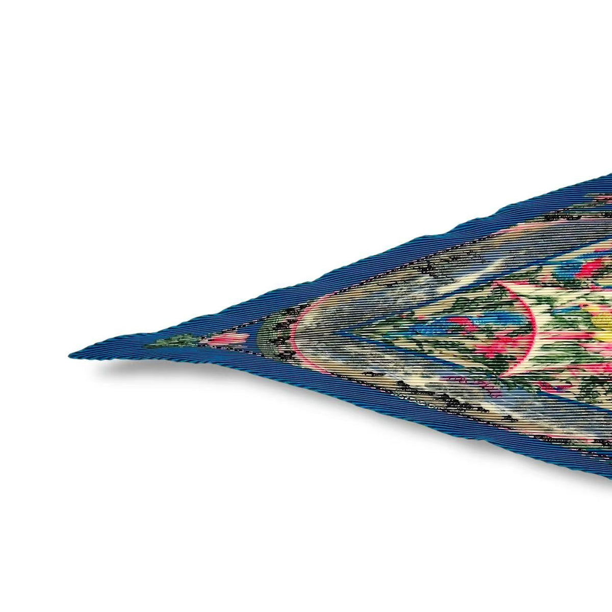 Hermes Pleats Scarf Silk Tropiques Tropical Blue — view 3