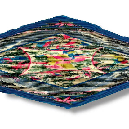 Hermes Pleats Scarf Silk Tropiques Tropical Blue — view 4