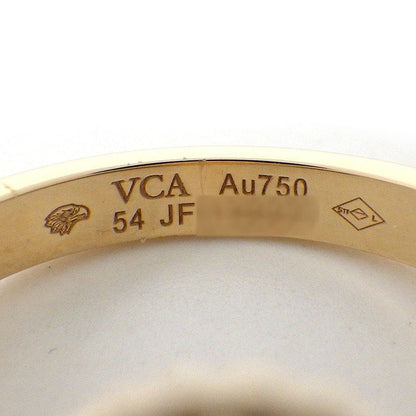 Van Cleef & Arpels Ring Vintage Alhambra Point Diamond White Shell 18K Yellow — view 3