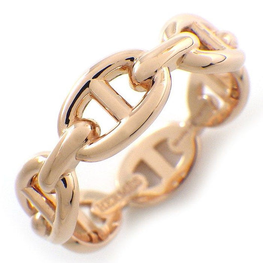 Hermes Ring Chaine D'Ancre Enchainee PM 18K Pink Gold