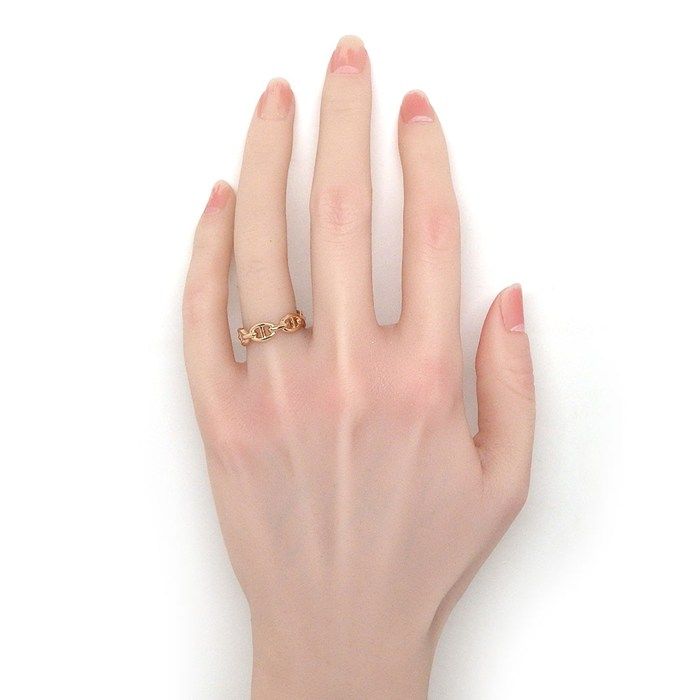 Hermes Ring Chaine D'Ancre Enchainee PM 18K Pink Gold — view 5