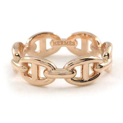 Hermes Ring Chaine D'Ancre Enchainee PM 18K Pink Gold — view 2