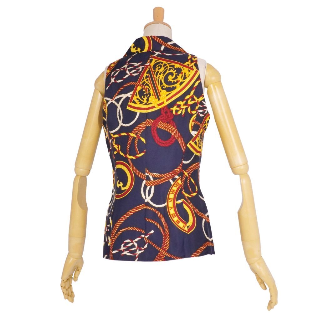 Celine Vintage Shirt Blouse Sleeveless All Over — view 5