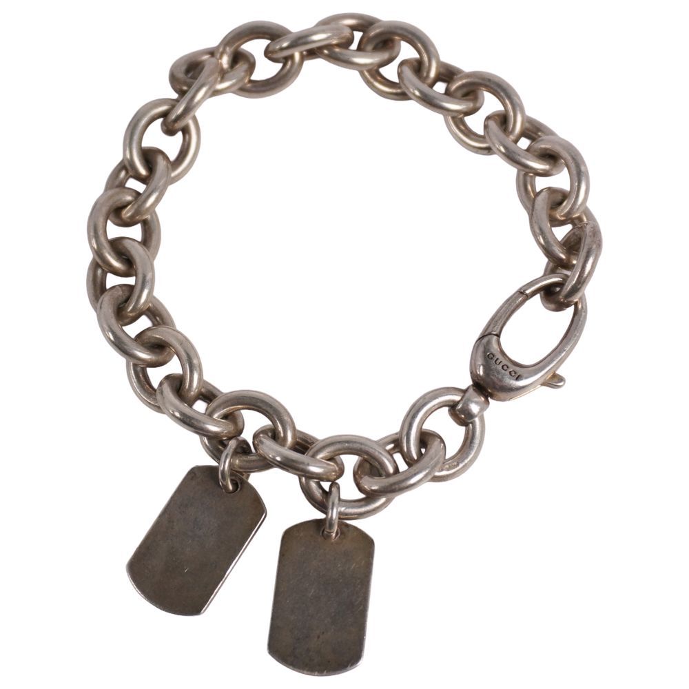 Gucci Bracelet Dog Doug Double Tag 925 Sterling Silver — view 3