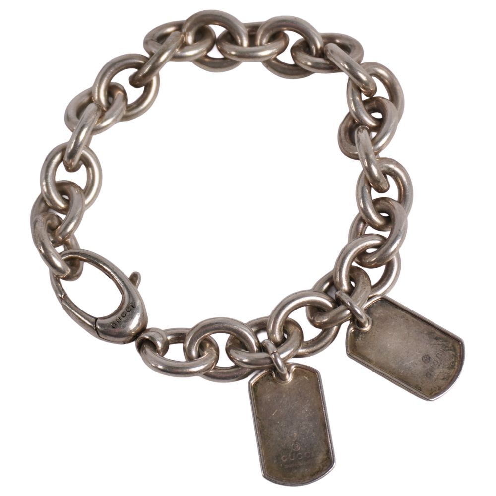 Gucci Bracelet Dog Doug Double Tag 925 Sterling Silver — view 2