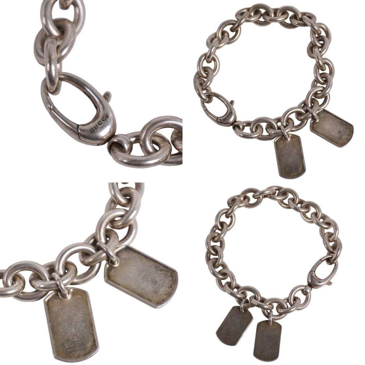 Gucci Bracelet Dog Doug Double Tag 925 Sterling Silver — view 5