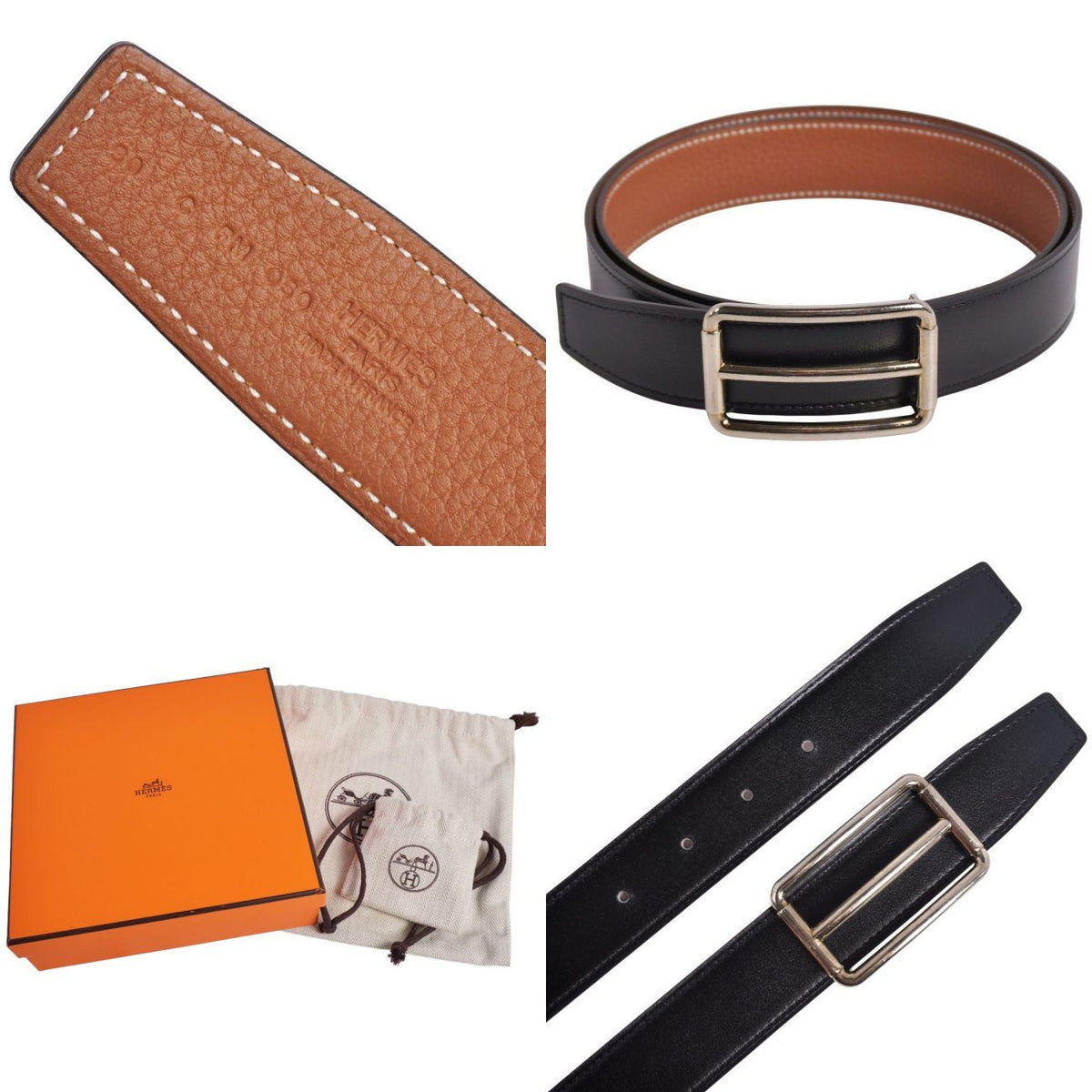 Hermes Belt Leather Reversible Buckle les — view 6