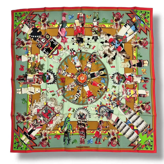 Hermes Scarf Silk Kachinas