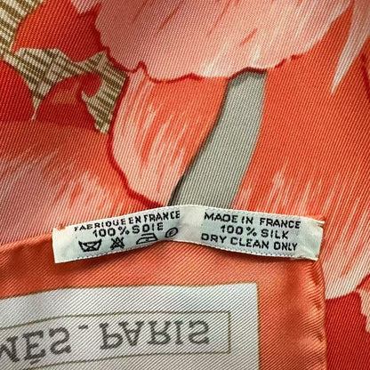 Hermes Scarf Silk les Pivoines Pink — view 8