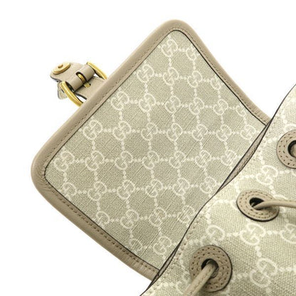 Gucci Interlocking G Backpack Beige — view 8