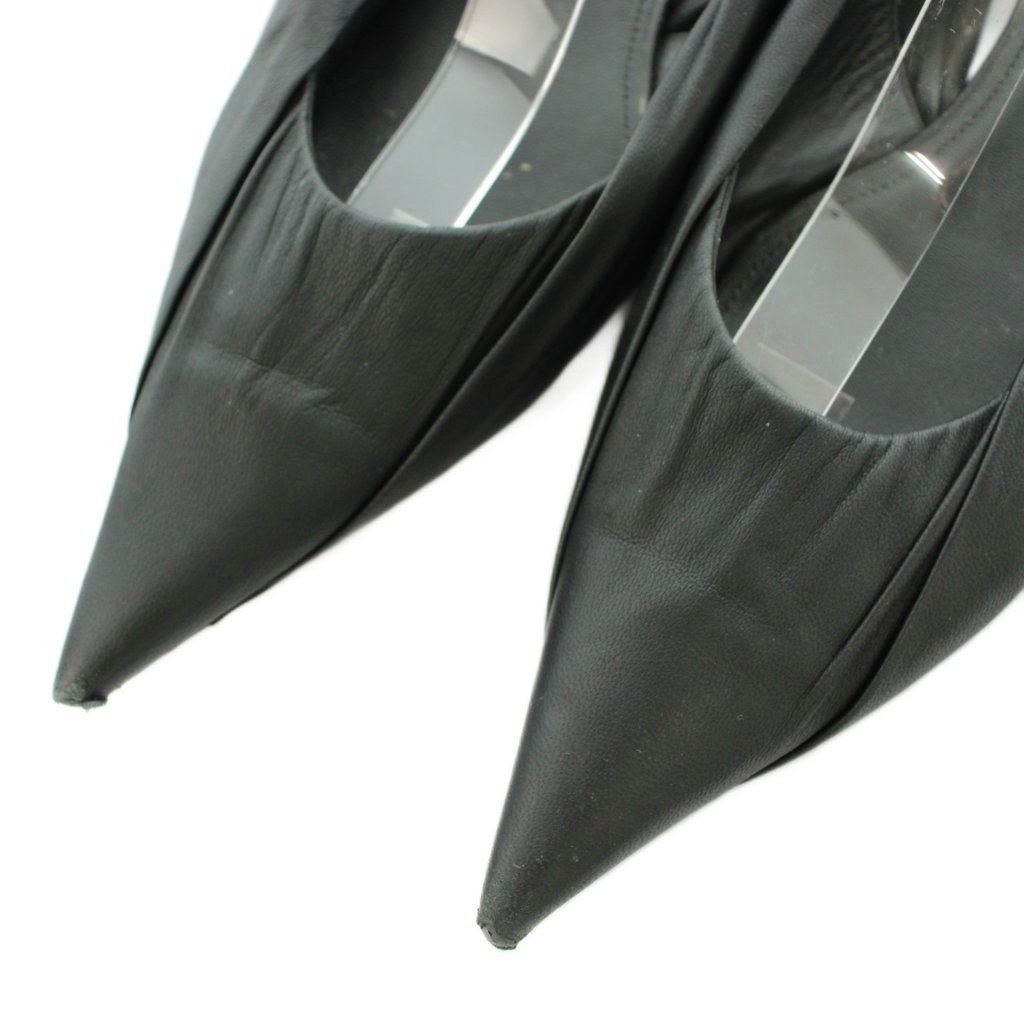 Balenciaga Flat Shoes Pumps Pointed Toe Black 37.5 — view 3