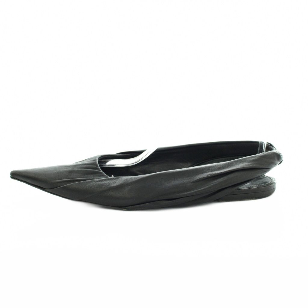 Balenciaga Flat Shoes Pumps Pointed Toe Black 37.5 — view 2