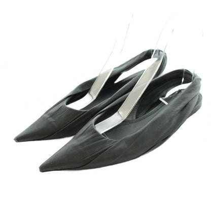 Balenciaga Flat Shoes Pumps Pointed Toe Black 37.5