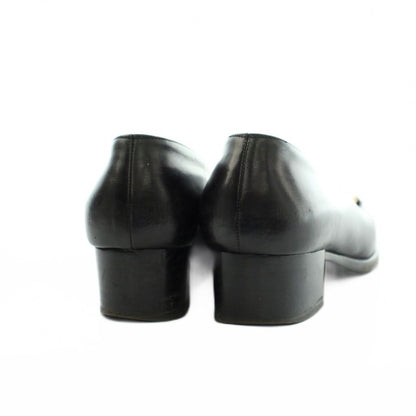 Gucci Pumps Square Toe Chunky Heel Bit Leather Black 441 36.5 — view 5