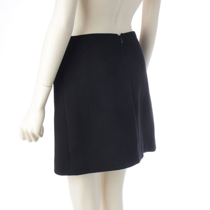 Chanel 97A Tweed Zip Up Jacket Skirt Set Black 38 — view 6