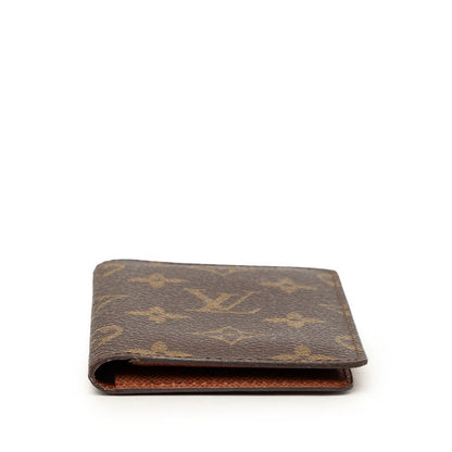 Louis Vuitton Monogram Card Case Business Holder Brown Leather — view 3