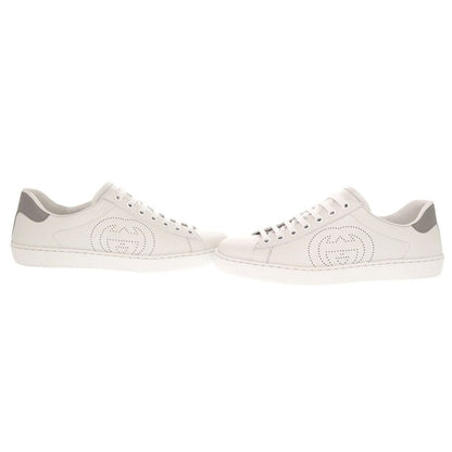 Gucci Ace Interlocking G Leather White Sneakers 6 — view 6