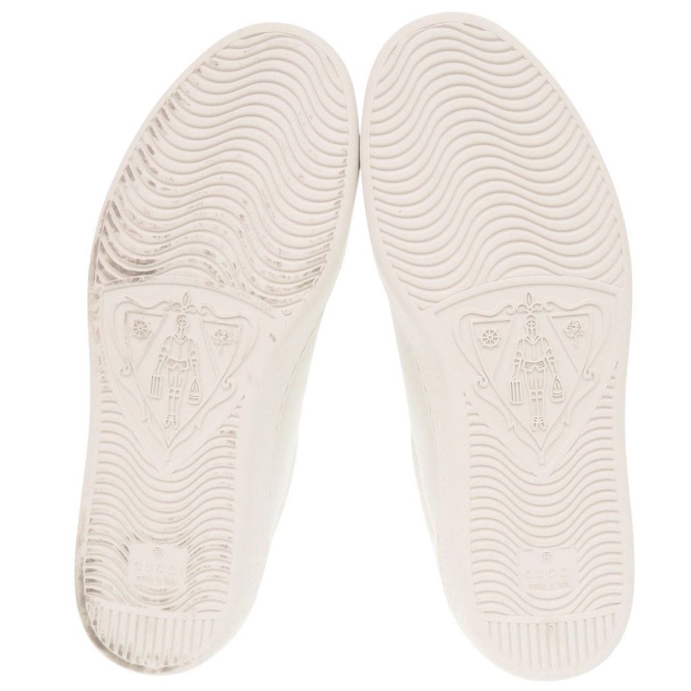 Gucci Ace Interlocking G Leather White Sneakers 6 — view 5