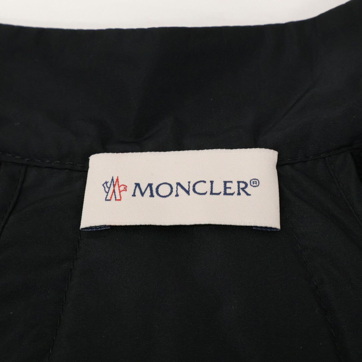 Moncler Black Tind Nylon Trim Wool Cardigan — view 4
