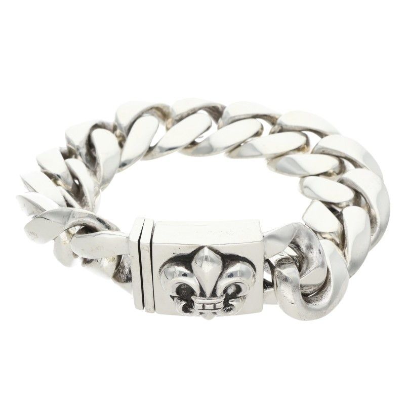 Chrome Hearts BS Large Box ID Classic Silver Bracelet