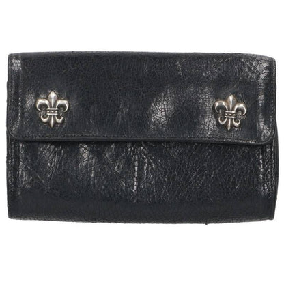 Chrome Hearts BS Flare Button Leather Wallet