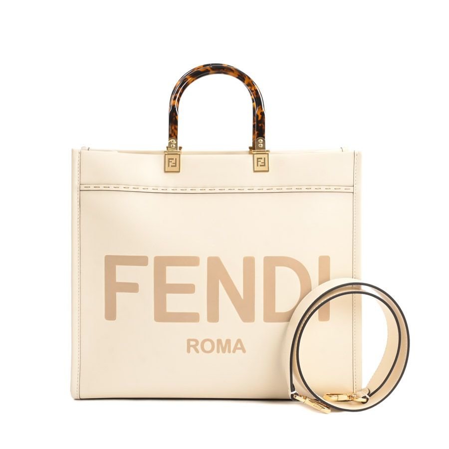 Fendi Tote Bag Sunshine Ivory