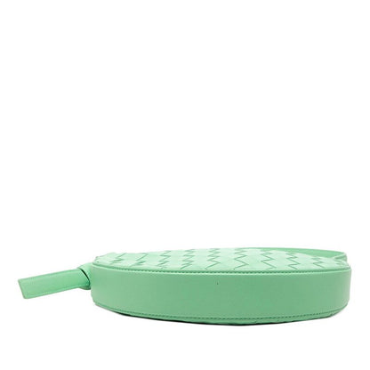 Bottega Veneta Intrecciato Mini Sunrise Shoulder Bag Green Leather — view 3