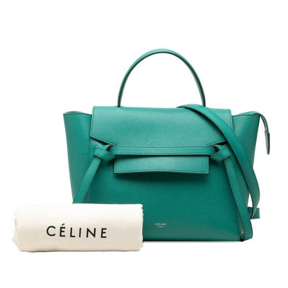 Celine Belt Bag 2-Way Green Leather — view 7