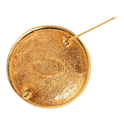Chanel CC Logo Brooch Gold Plated — view 3