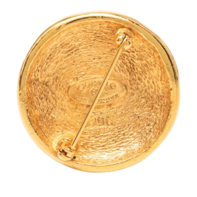 Chanel CC Logo Brooch Gold Plated — view 2