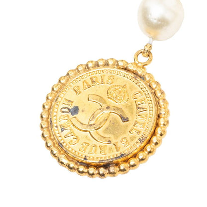 Chanel 31 Rue Cambon Vintage Chain Belt Gold Plated Faux Pearl — view 2
