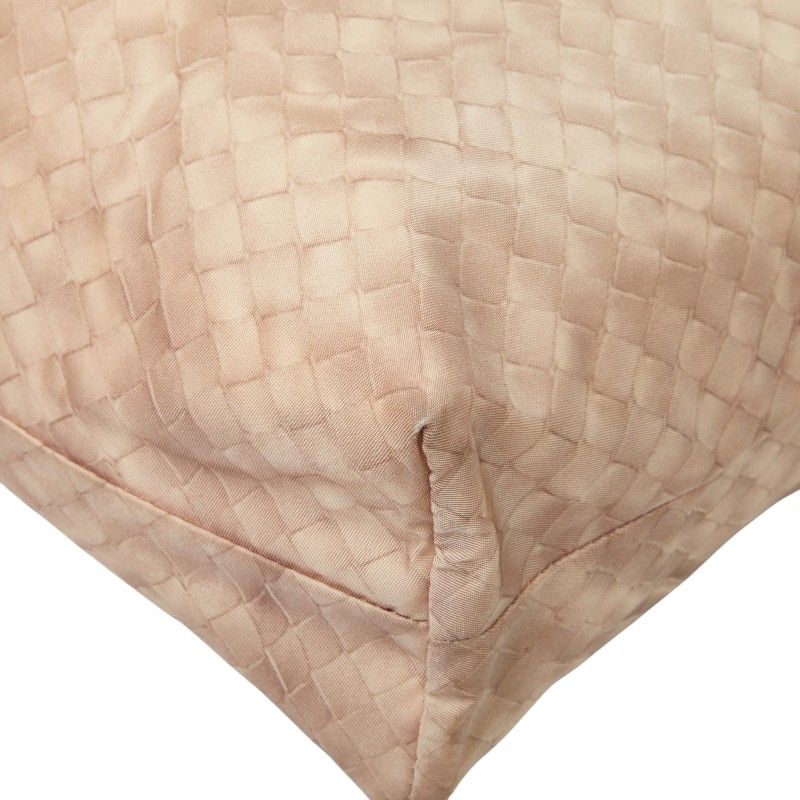 Bottega Veneta Intreccio Illusion Tote Shoulder Bag Pink Nylon Leather — view 4