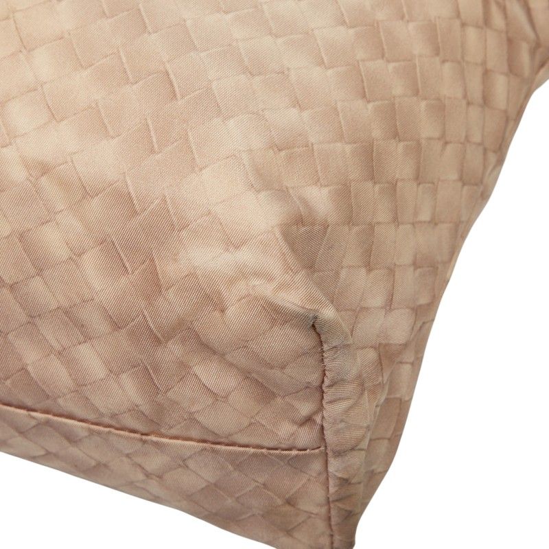 Bottega Veneta Intreccio Illusion Tote Shoulder Bag Pink Nylon Leather — view 6