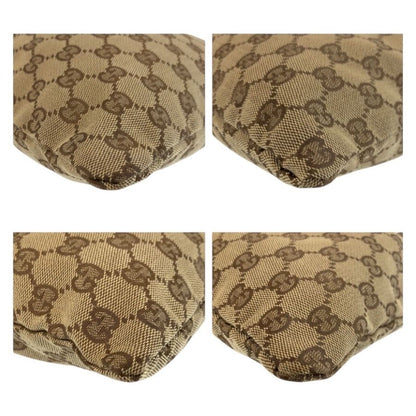 Gucci Beige Brown GG Canvas 014 Drawstring Pouch — view 4