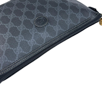 Gucci Vintage GG Plus Gray Black Clutch Gold 156.01.045 — view 6