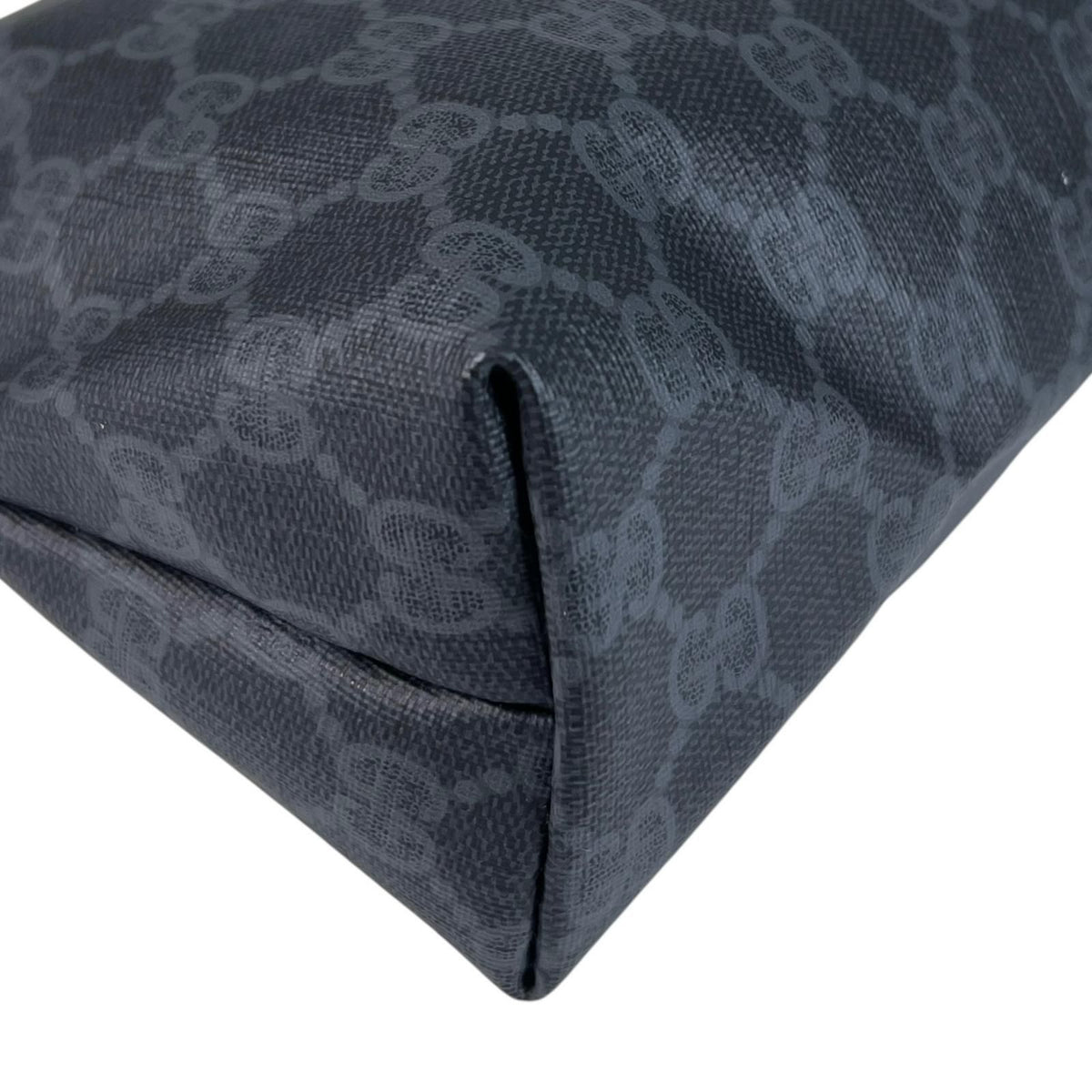 Gucci Vintage GG Plus Gray Black Clutch Gold 156.01.045 — view 8