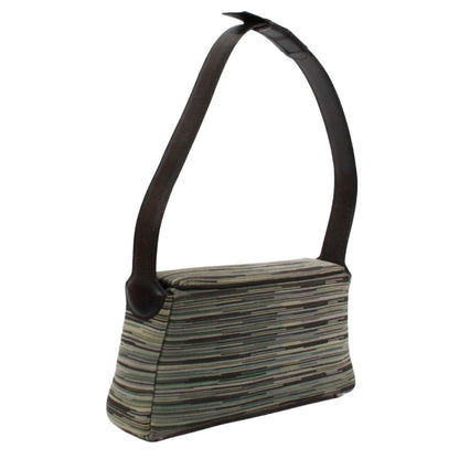 Hermes Garonne Leather Chevre Green Black Shoulder Bag Silver — view 2