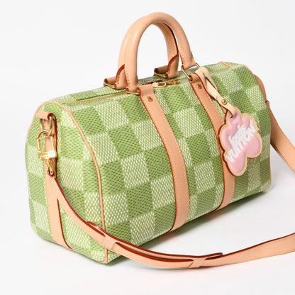 Louis Vuitton Keepall Bandouliere 35 2-Way Bag Damier Golf Green Tyler the — view 3