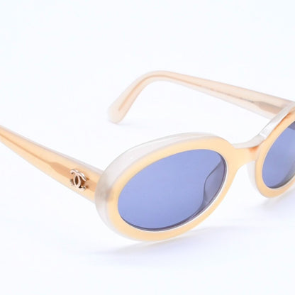 Chanel Sunglasses Eyewear CC Logo Beige Gold Acetate — view 4