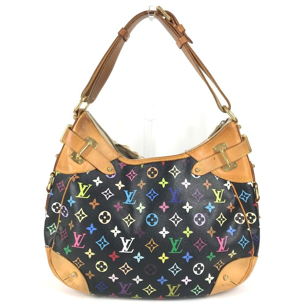 Louis Vuitton Shoulder Bag Greta Monogram Multicolor Canvas Noir Black — view 2