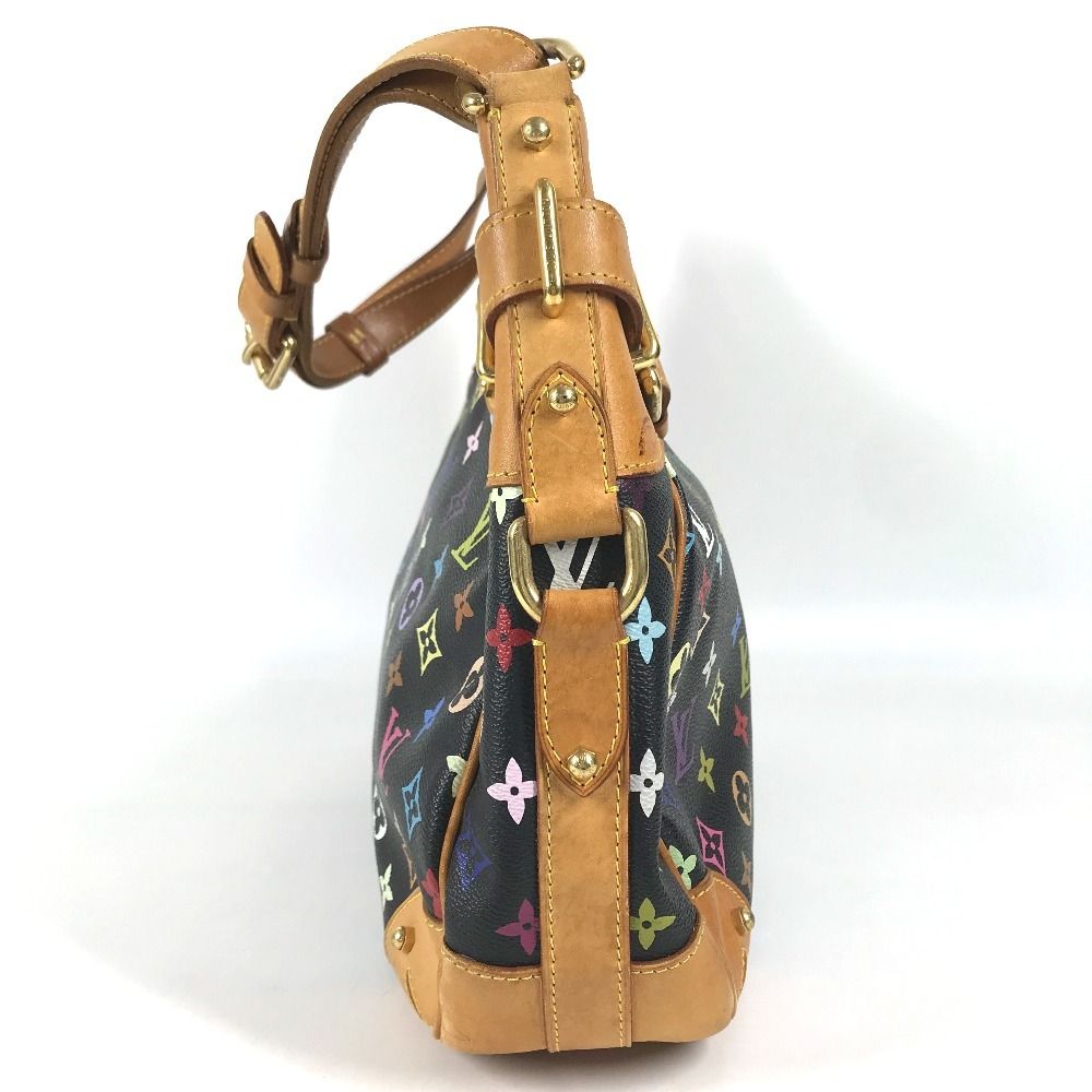Louis Vuitton Shoulder Bag Greta Monogram Multicolor Canvas Noir Black — view 4