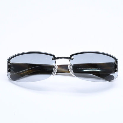 Gucci Sunglasses Eyewear Khaki Lens Temple Silver