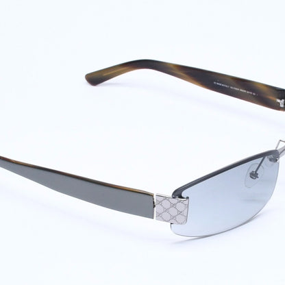 Gucci Sunglasses Eyewear Khaki Lens Temple Silver — view 3