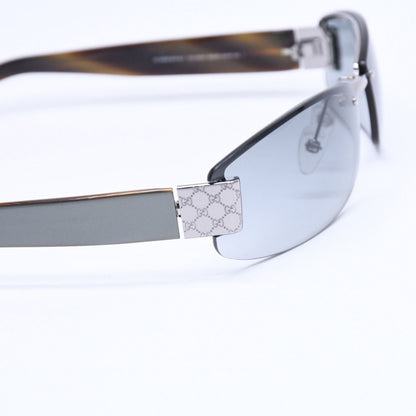 Gucci Sunglasses Eyewear Khaki Lens Temple Silver — view 7