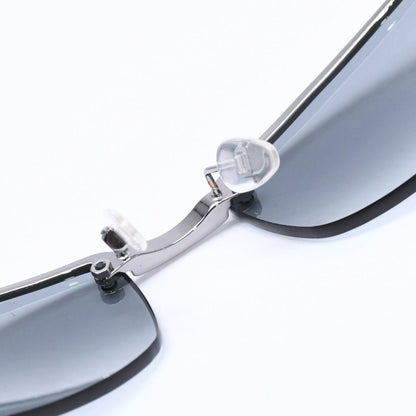 Gucci Sunglasses Eyewear Khaki Lens Temple Silver — view 8